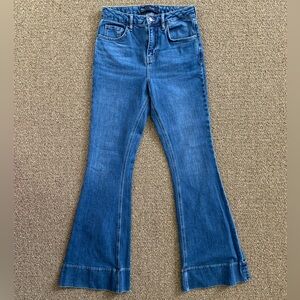 Boden Denim flare pants